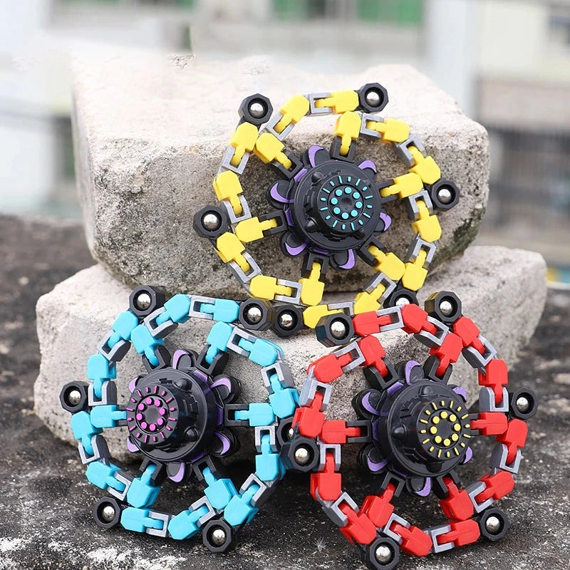 Deformed Fidget Spinner Chain Toys For Children Antistress Hand Spinner Vent Toys Adult Stress Relief Fidget Sensory Gyro Gift Econic Blanks
