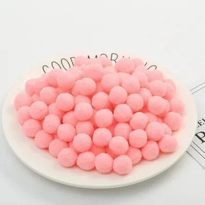Pompoms 8/10/15/20/25/30mm Soft Pompons Colorful Fluffy Plush Craft DIY Pom Pom Fur Ball Pon Pon Home Decoration Kids Toys 10g Econic Blanks