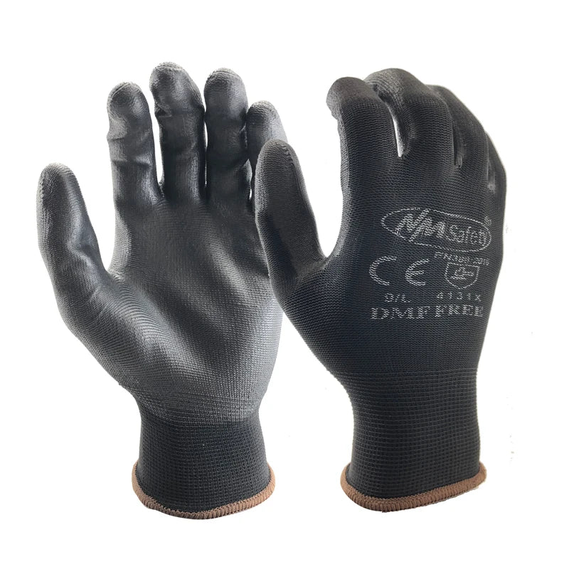 24Pieces/12Pairs Professional Working Protective Gloves For Men Construction Women Garden Nylon Running Glove Obtained CE EN388. Econic Blanks