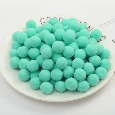 Pompoms 8/10/15/20/25/30mm Soft Pompons Colorful Fluffy Plush Craft DIY Pom Pom Fur Ball Pon Pon Home Decoration Kids Toys 10g Econic Blanks