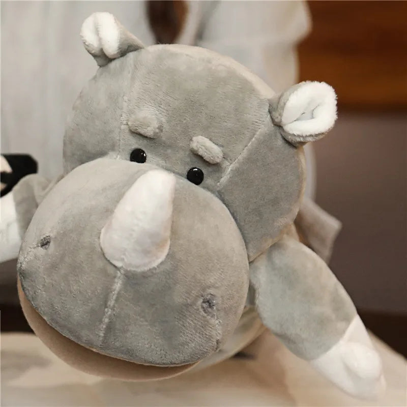 Stuffed Plush Animals Toys Hand Finger Story Puppet Kawaii Dolls Educational Baby Toys Lion Elephant Bunny Monkey Children GIft Purest Peak