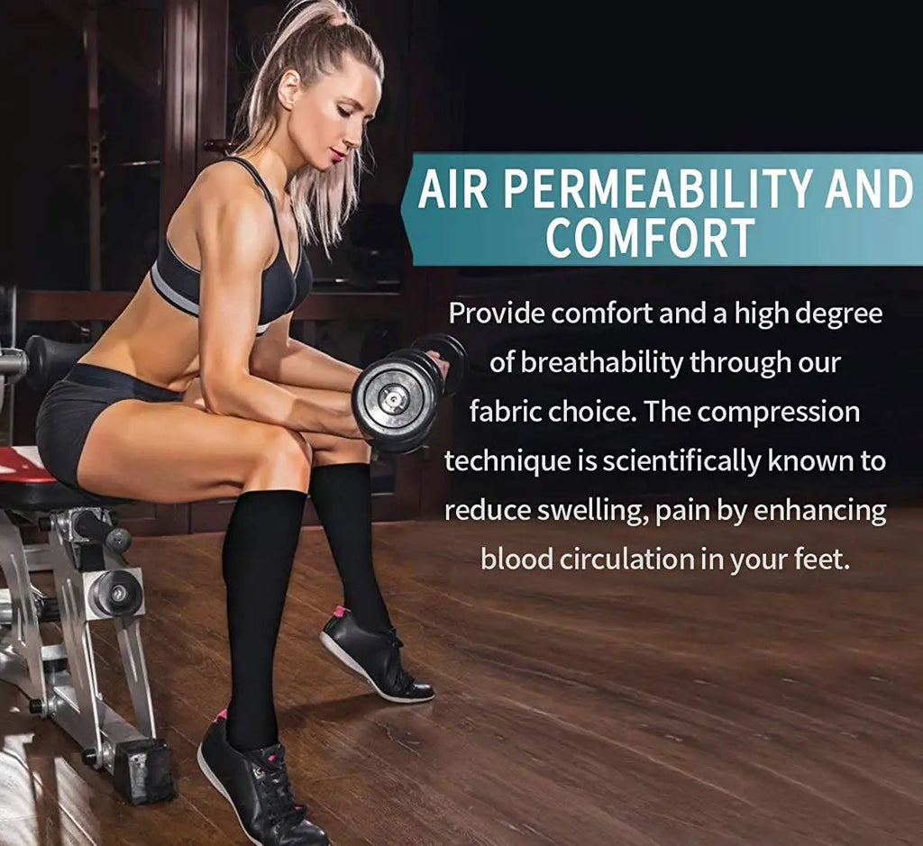 Compression Socks Varicose Veins Men's And Women's Sports Socks Football 20-30 Mmhg Elastic Anti Fatigue Pain Relief Wholesale Quick Pick Grocers