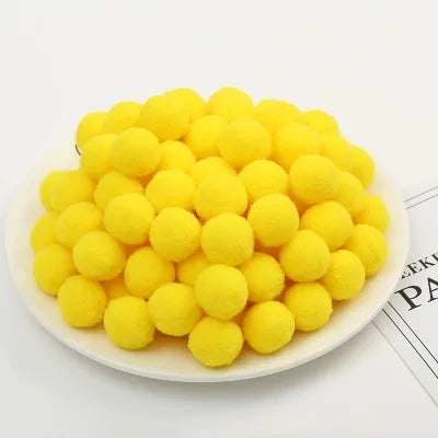 Pompoms 8/10/15/20/25/30mm Soft Pompons Colorful Fluffy Plush Craft DIY Pom Pom Fur Ball Pon Pon Home Decoration Kids Toys 10g Econic Blanks