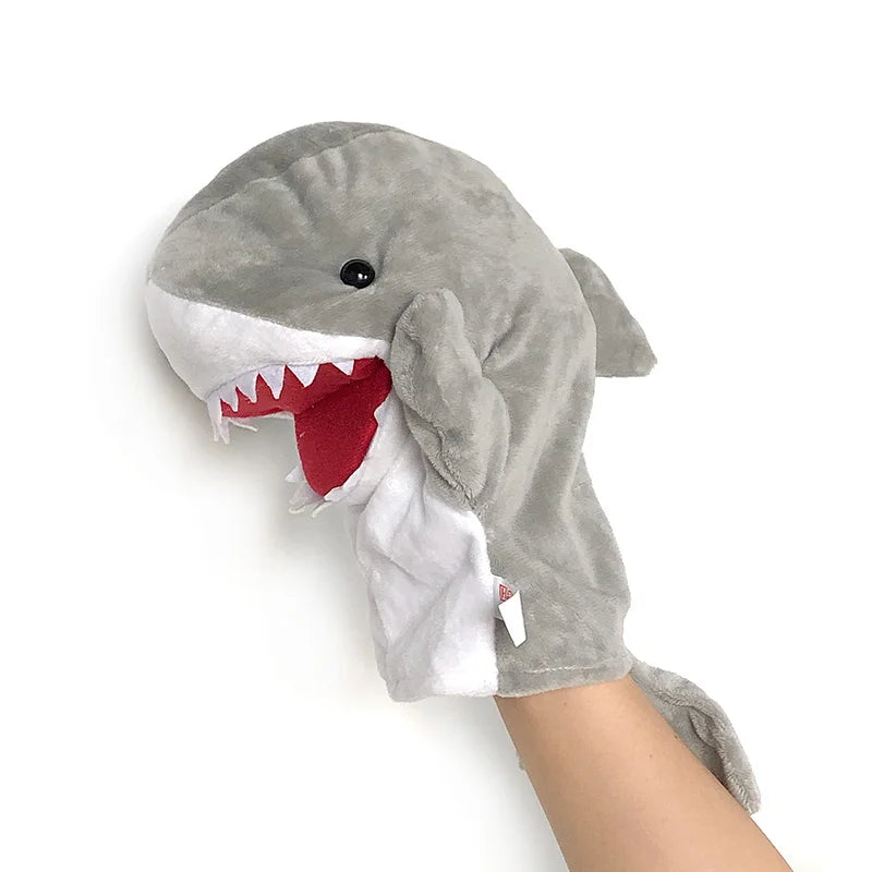 Stuffed Plush Animals Toys Hand Finger Story Puppet Kawaii Dolls Educational Baby Toys Lion Elephant Bunny Monkey Children GIft Purest Peak