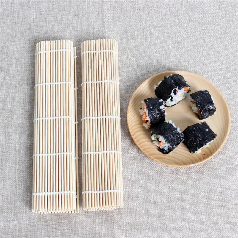 24*24CM Sushi Tool Bamboo Rolling Mat DIY Onigiri Rice Roller Chicken Roll Hand Maker Kitchen Japanese Sushi Maker Tools Quick Pick Grocers