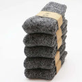 Winter Men's Merino Wool Socks Super Thick Warm High Quality Harajuku Retro Snow Casual Antifreeze Socks 5 Pair Quick Pick Grocers
