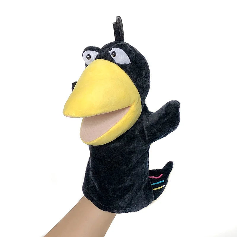 Stuffed Plush Animals Toys Hand Finger Story Puppet Kawaii Dolls Educational Baby Toys Lion Elephant Bunny Monkey Children GIft Purest Peak