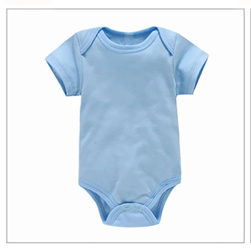 3PCS/Lot Baby Clothes Boy/Girl Baby Bodysuit Summer Clothes Solid Color Romper Soft Cotton Jumpsuit For Newborns Clothing 2021 Econic Blanks