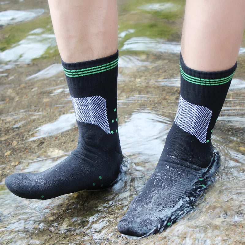 Waterproof Socks Breathable Outdoor Waterproof Hiking Wading Camping Winter Skiing Sock Riding Snow Warm Waterproof Socks Quick Pick Grocers