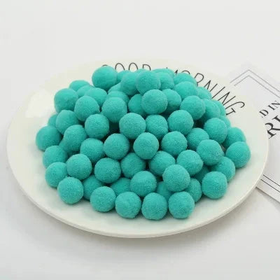 Pompoms 8/10/15/20/25/30mm Soft Pompons Colorful Fluffy Plush Craft DIY Pom Pom Fur Ball Pon Pon Home Decoration Kids Toys 10g Econic Blanks