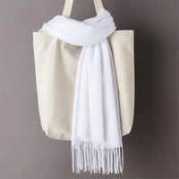 2022 fashion Tassels women scarf shawls and Wraps lady Designer solid female hijab stoles long pashmina foulard head scarves Econic Blanks
