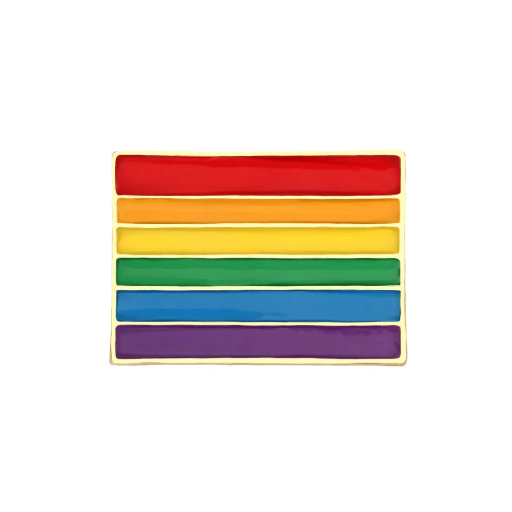LGBT Flag Rainbow Heart Brooch Peace and Love Enamel Pins Clothes Bag Lapel Pin Gay Lesbian Pride Icon Badge Unisex Jewelry Gift Quick Pick Grocers