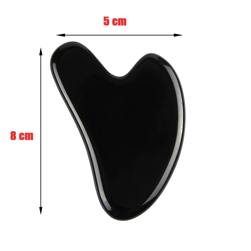Natural Stone Jade Gouache Scraper Rose Quartz Facial Gua Sha Tools Neck Massager for Face Lifting Wrinkle Remover Beauty Health Quick Pick Grocers