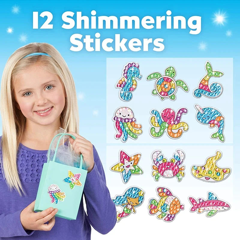 Big Gem Diamond Painting Kit - DIY Mosaic Art & Sticker Craft for Kids Econic Blanks