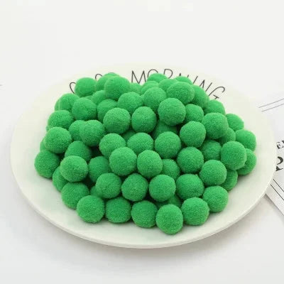 Pompoms 8/10/15/20/25/30mm Soft Pompons Colorful Fluffy Plush Craft DIY Pom Pom Fur Ball Pon Pon Home Decoration Kids Toys 10g Econic Blanks