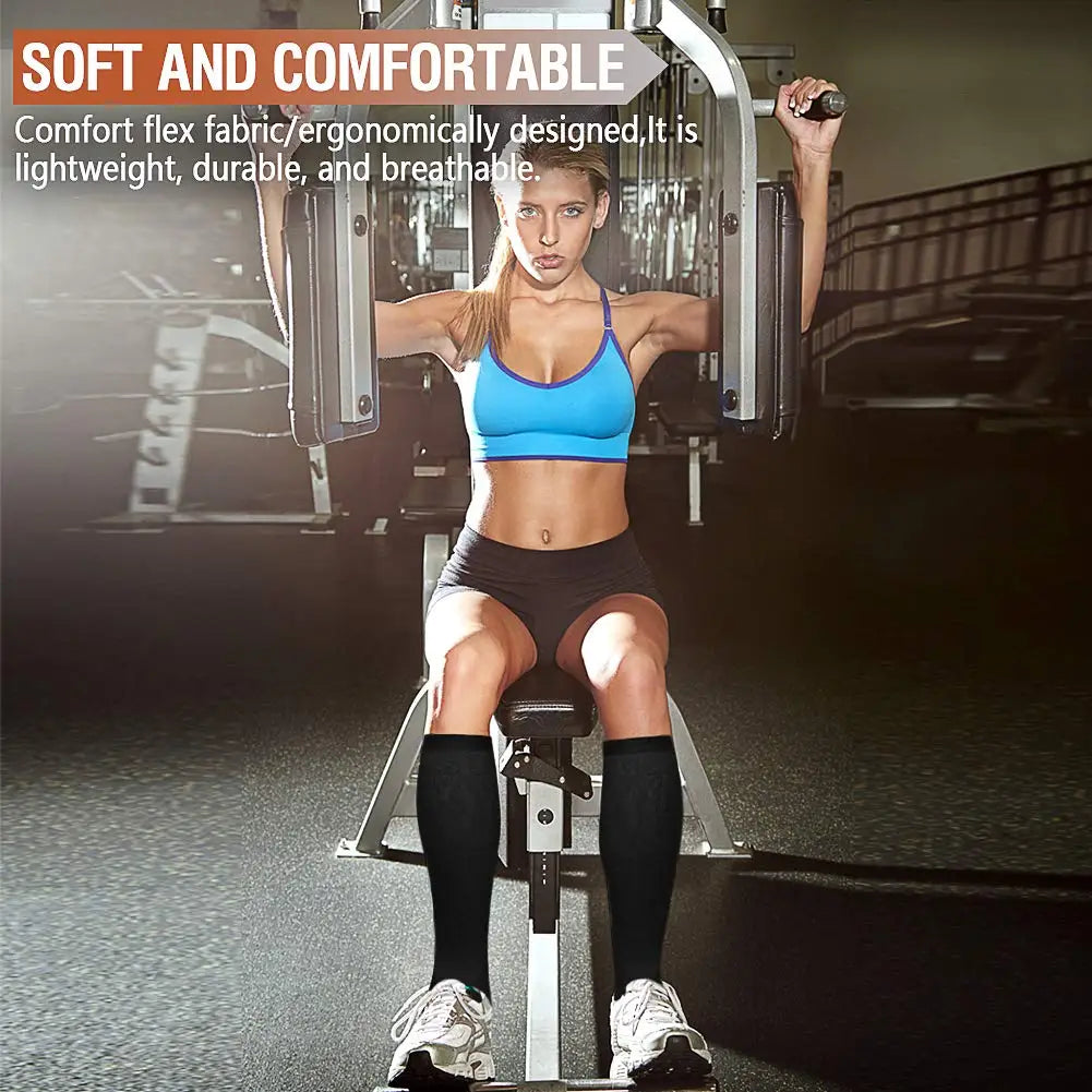 Compression Socks Varicose Veins Men's And Women's Sports Socks Football 20-30 Mmhg Elastic Anti Fatigue Pain Relief Wholesale Quick Pick Grocers