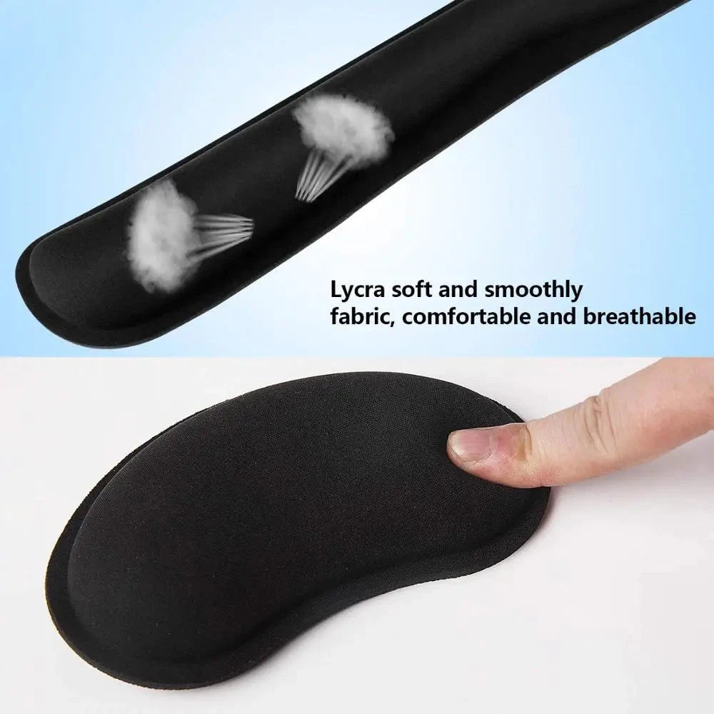 RAKOON Mouse Pad with  Wrist Rest Non-Slip Base Wrist Rest Pad Ergonomic Mousepad for Typist Office Gaming PC Laptop Econic Blanks