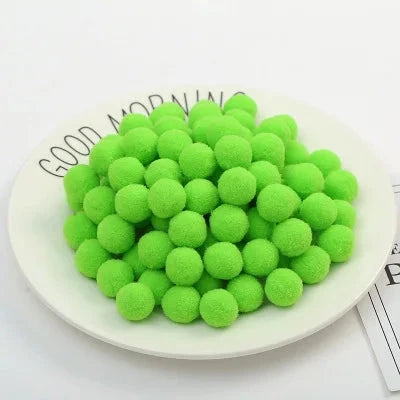 Pompoms 8/10/15/20/25/30mm Soft Pompons Colorful Fluffy Plush Craft DIY Pom Pom Fur Ball Pon Pon Home Decoration Kids Toys 10g Econic Blanks