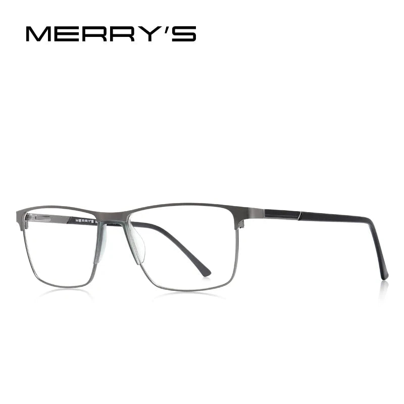 MERRYS DESIGN Men Titanium Alloy Glasses Frame Fashion Male Square Ultralight Eye Myopia Prescription Eyeglasses S2001 Econic Blanks