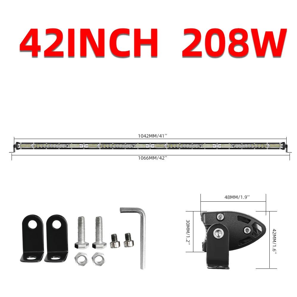 CO LIGHT 10D 10 20 30 inch 52W 104W 156W LED Work Light Bar Combo 4x4 Offroad LED Light Bar for Tractor Boat 4WD 4x4 Trucks ATV