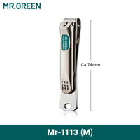 MR.GREEN Nail Clippers Stainless Steel Curved blade Clipper Fingernail Scissors Cutter Manicure tools trimmer with nail files Purest Peak