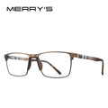 MERRYS DESIGN Men Titanium Alloy Glasses Frame Fashion Male Square Ultralight Eye Myopia Prescription Eyeglasses S2001 Econic Blanks