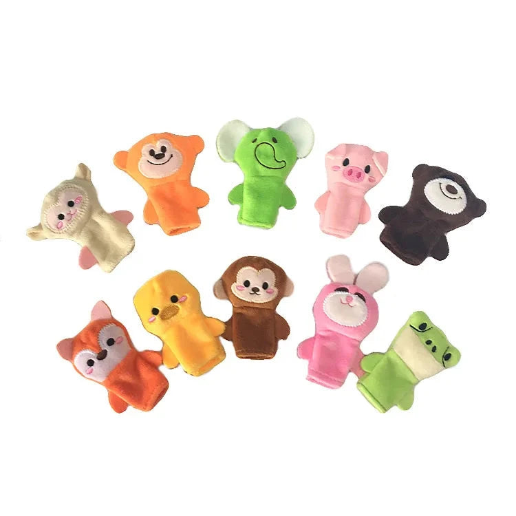 Hand Finger Puppets Plush Set – Animal Cartoon Toys for Kids Econic Blanks