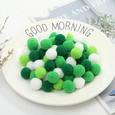Pompoms 8/10/15/20/25/30mm Soft Pompons Colorful Fluffy Plush Craft DIY Pom Pom Fur Ball Pon Pon Home Decoration Kids Toys 10g Econic Blanks