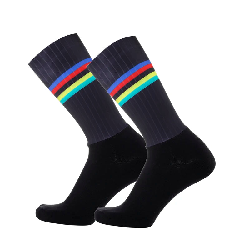 New Summer Breathable Cycling Socks Men Anti Slip Seamless Aero Bike Wearproof Road Calcetines Ciclismo Quick Pick Grocers