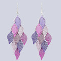 Ethnic Style Drop Earrings Small Nine Leaf Accessories Leaves Earring Bohemian Jewelry Dangle Earrings Exaggerated Women Gift Econic Blanks