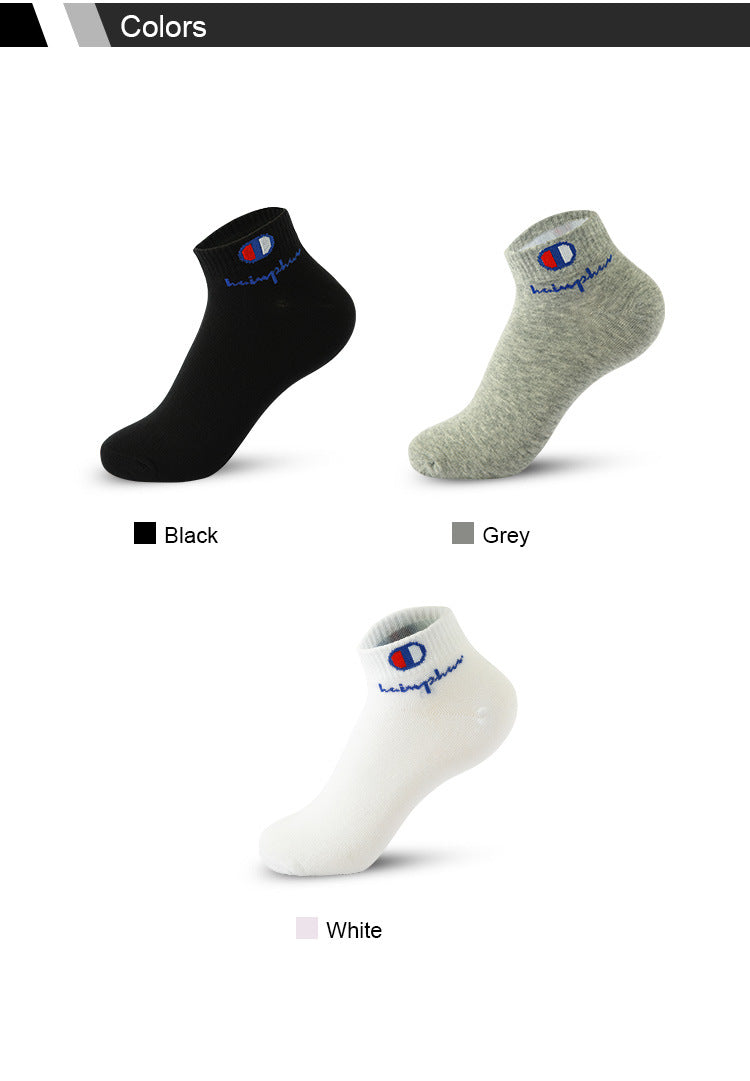 5/10/20 Pairs Men Ankle Socks Cotton Brand Classic Fashion Black White Socks Breathable Mesh Athletic Sports Socks for Summer Quick Pick Grocers