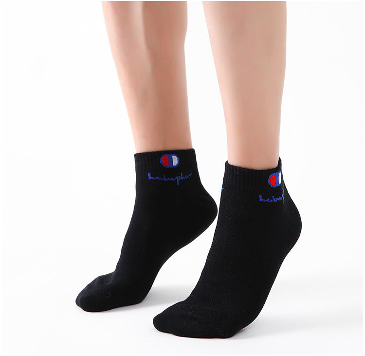 5/10/20 Pairs Men Ankle Socks Cotton Brand Classic Fashion Black White Socks Breathable Mesh Athletic Sports Socks for Summer Quick Pick Grocers