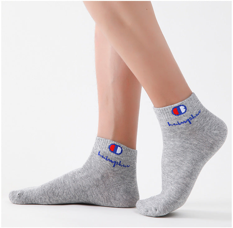 5/10/20 Pairs Men Ankle Socks Cotton Brand Classic Fashion Black White Socks Breathable Mesh Athletic Sports Socks for Summer Quick Pick Grocers