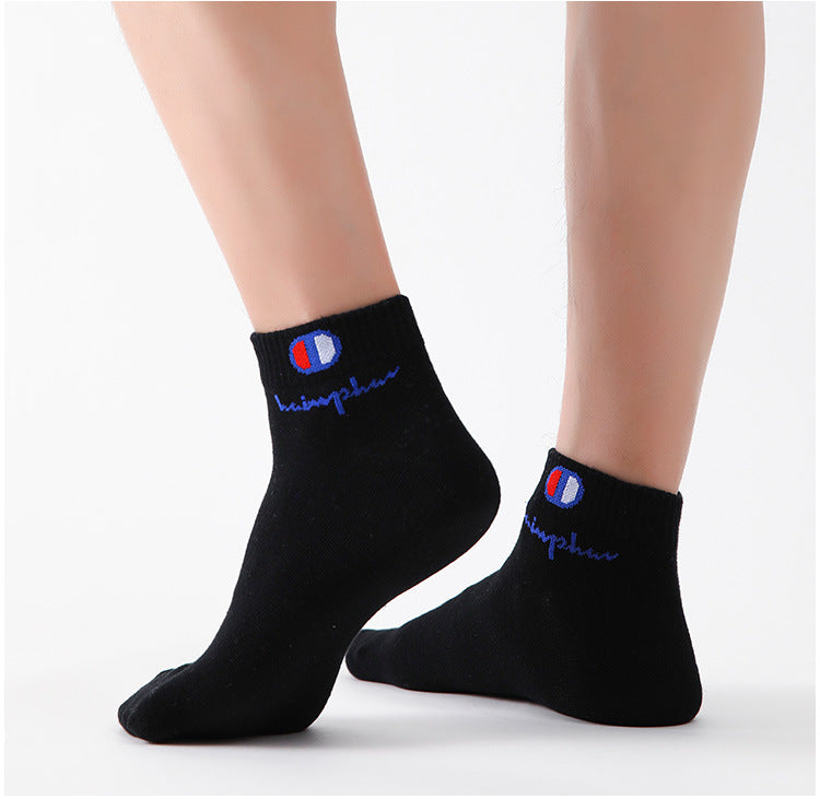 5/10/20 Pairs Men Ankle Socks Cotton Brand Classic Fashion Black White Socks Breathable Mesh Athletic Sports Socks for Summer Quick Pick Grocers