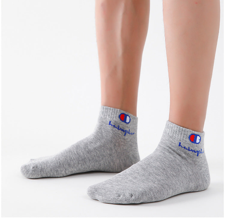 5/10/20 Pairs Men Ankle Socks Cotton Brand Classic Fashion Black White Socks Breathable Mesh Athletic Sports Socks for Summer Quick Pick Grocers