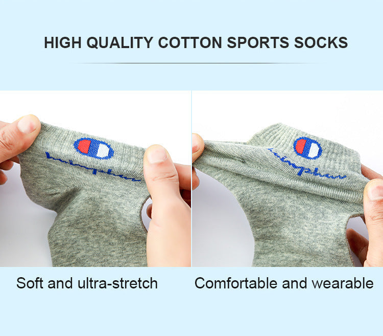 5/10/20 Pairs Men Ankle Socks Cotton Brand Classic Fashion Black White Socks Breathable Mesh Athletic Sports Socks for Summer Quick Pick Grocers
