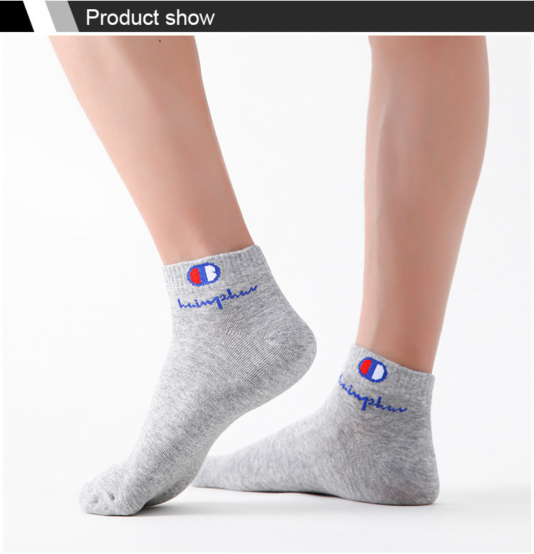 5/10/20 Pairs Men Ankle Socks Cotton Brand Classic Fashion Black White Socks Breathable Mesh Athletic Sports Socks for Summer Quick Pick Grocers