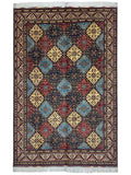 Hand-Knotted Afghani Kashi Wool Rug – 6’9″  x  9’6″