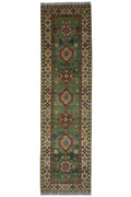 Hand-Knotted Afghani Kazak Wool Rug – 2’7″  x  9’8″
