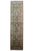 Hand-Knotted Afghani Kazak Wool Rug – 2’9″  x  9’2″