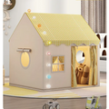 Kid Toys Tent Princess Castle Play House Cubby Children Small House Folding indoor Play tent Baby Tent Solid Frame No Light Ball Purest Peak
