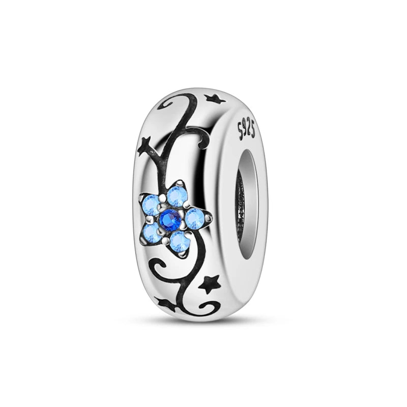 100% 925 Sterling Silver Rainbow Zircon Colorful Butterfly Dragon Shaped Silicone Stopper Charms Beads Fit DIY Bracelets Jewelry Econic Blanks