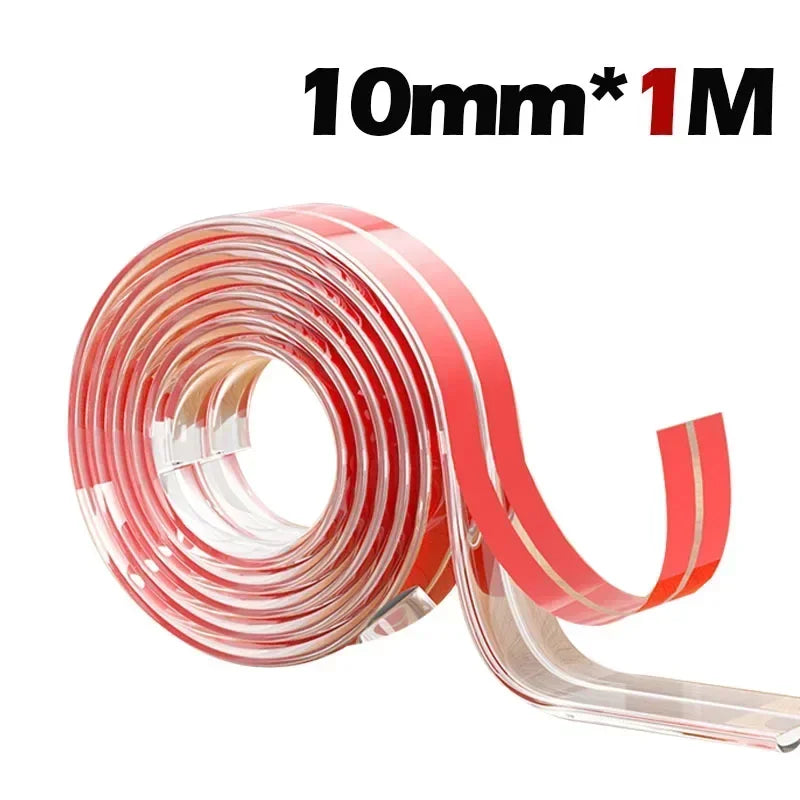 Transparent PVC Baby Protection Strip with Double-Sided Tape Anti-Bumb Kid Safety Table Edge Furniture Guard Corner L Protectors Purest Peak
