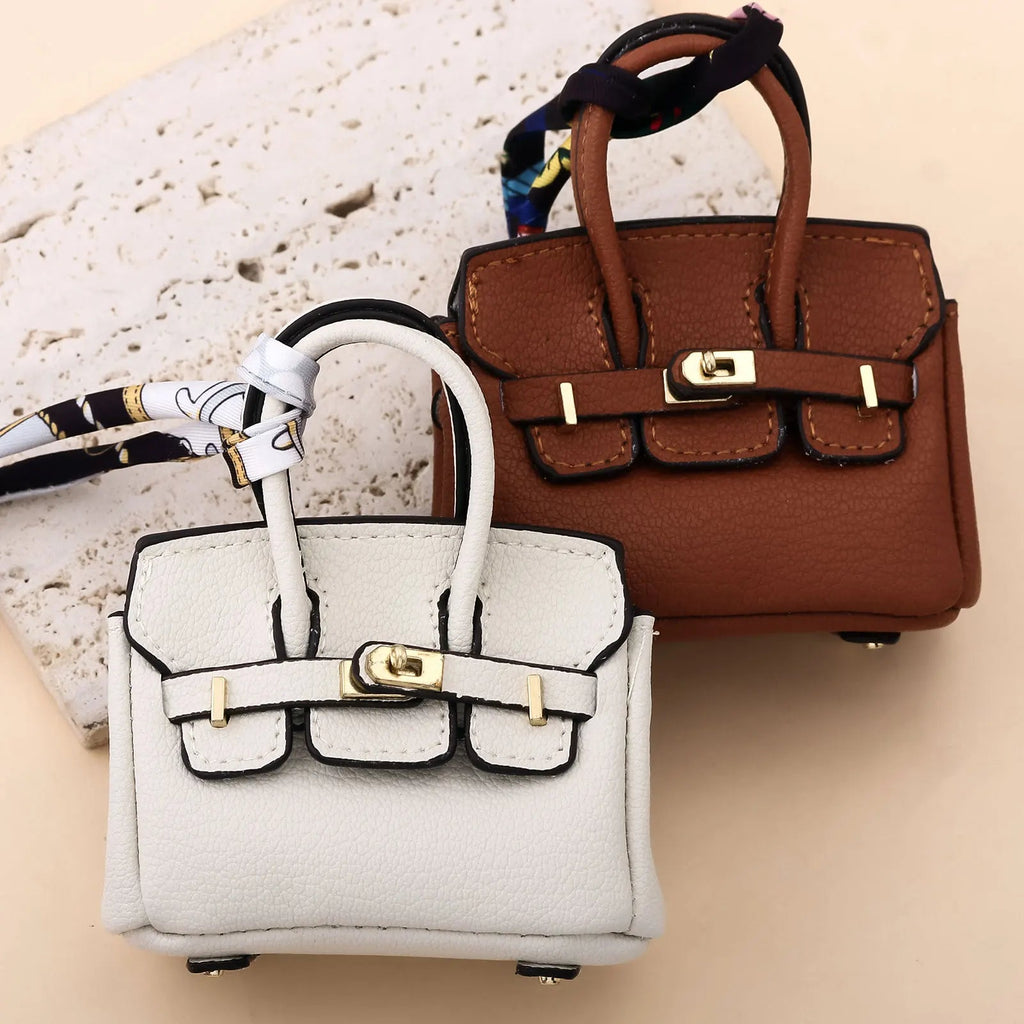 Mini Bag Pendant Small Keychain Case Accessory Family Mini Earphone Bag Accessories Pendant Key Chain Decoration Gift Quick Pick Grocers