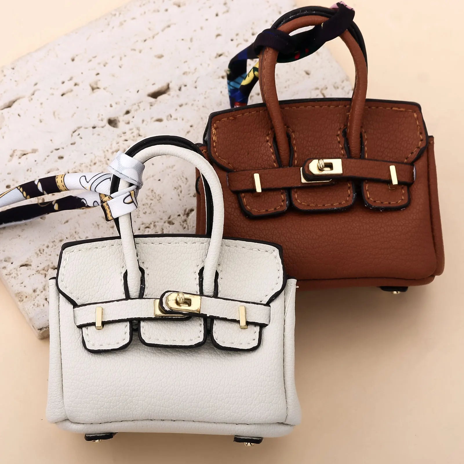 Mini Bag Pendant Small Keychain Case Accessory Family Mini Earphone Bag Accessories Pendant Key Chain Decoration Gift Quick Pick Grocers