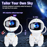 Astronaut Galaxy Projector Night Light White Holding Star, Stars Projectors Lamp for Kids Bedroom, Space Decor & Gift Quick Pick Grocers