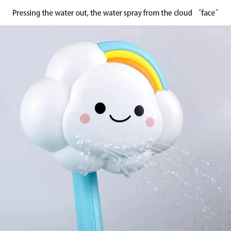 Cloud Weather Bath Toy for Kids Press Spray Educational Water Cycle Play Pool Beach Safe Fun Econic Blanks