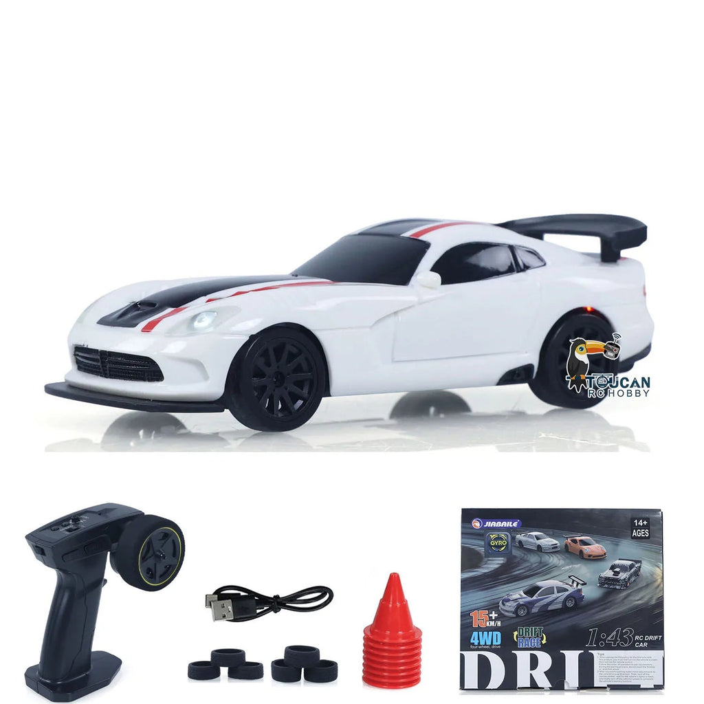 New RC Drift Car Upgraded Gyro 1/43 Racing RTR 4WD Four-wheel Drive High Speed Radio Control Model 2.4g Drift Race Car Mini Gift Econic Blanks