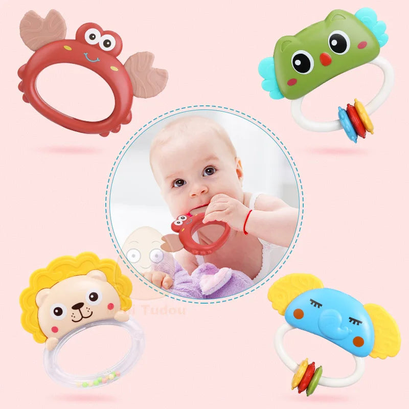 Baby Crib Mobile Rattle Toy For 0-12 Months Infant  Rotating Musical Projector Night Light Bed Bell Educational For Newborn Gift Purest Peak