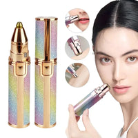 Portable 2 IN 1 Electric Epilator Eyebrow Trimmer Women's Body Facial Lip Epilator Rechargeable Mini Painless Razor Shave Shaver Quick Pick Grocers